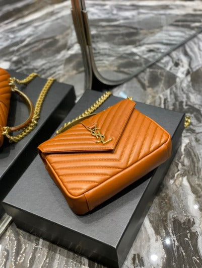 𝐒𝐍𝐓 𝐋𝐀𝐑𝐍𝐓 Paris Matelasse Leather Large College Cassandre Flap Bag