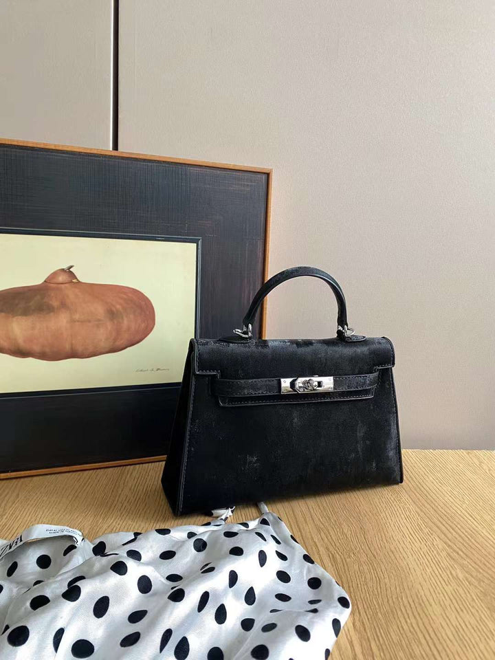 Hermès Mini Suede Kelly Bag