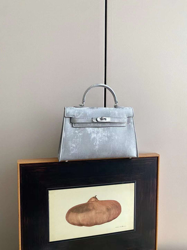 Hermès Mini Kelly Suede Handbag