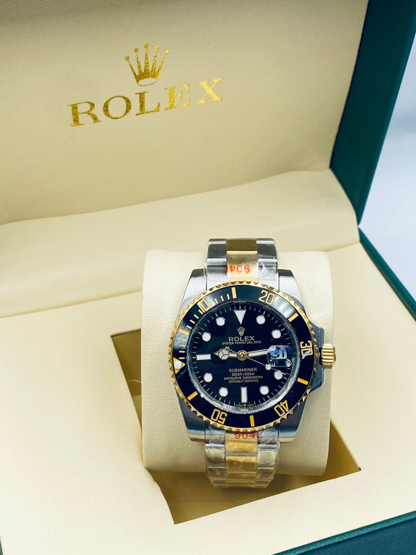 Automatic Two Tone Silver & Gold Watch 41mm
