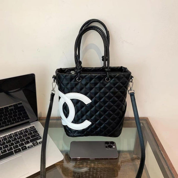 Cambon Ligne Medium Leather Tote Bag By Chanel