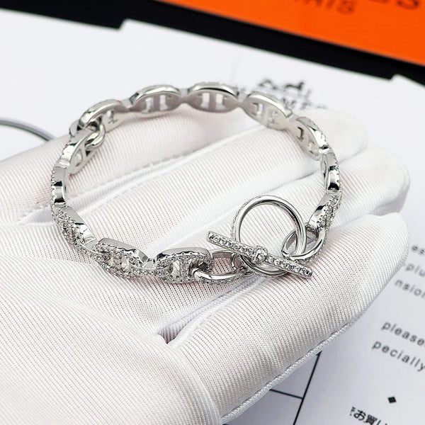 𝐇 Chaine d'Ancre Enchainee Bracelet