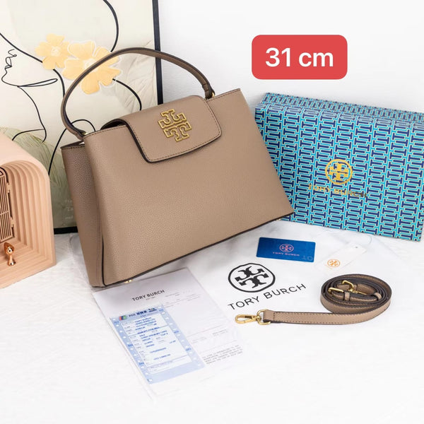 TB Britten Satchel Leather Bag