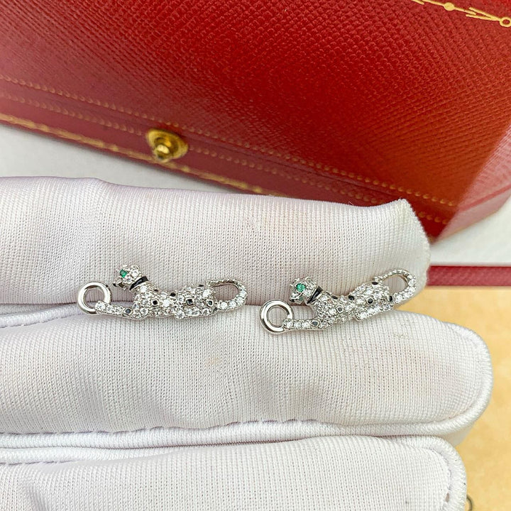 Panther Necklace & Earrings By Cartier - Saadstore