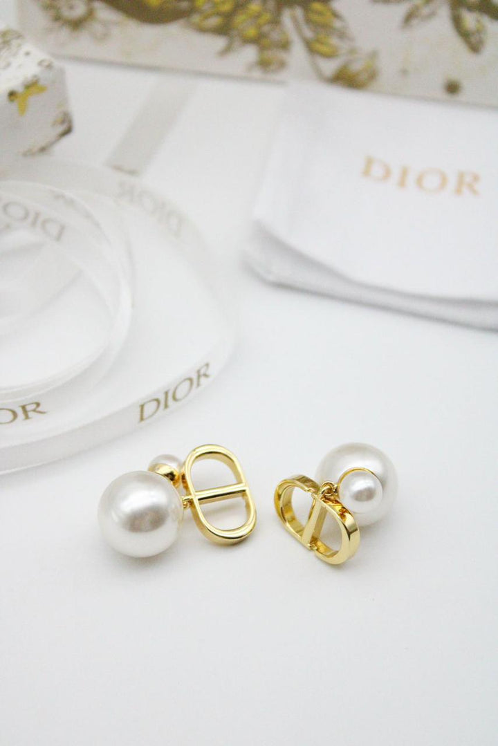 CD Pearl Earrings - Saadstore
