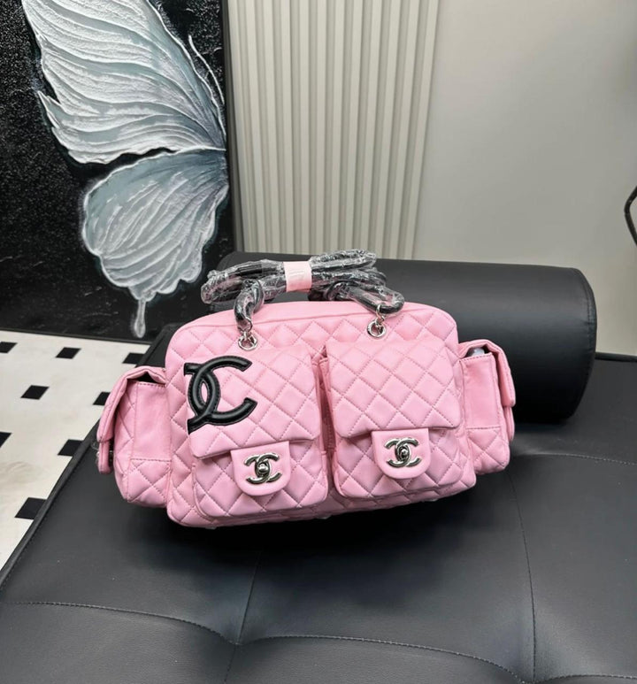 CH Ligne Cambon Reporter Quilted Leather Bag - Saadstore