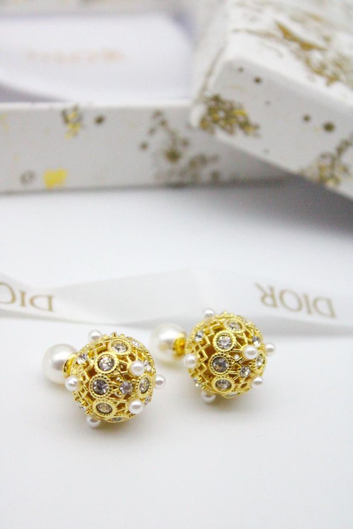 CD Pearl Earrings - Saadstore