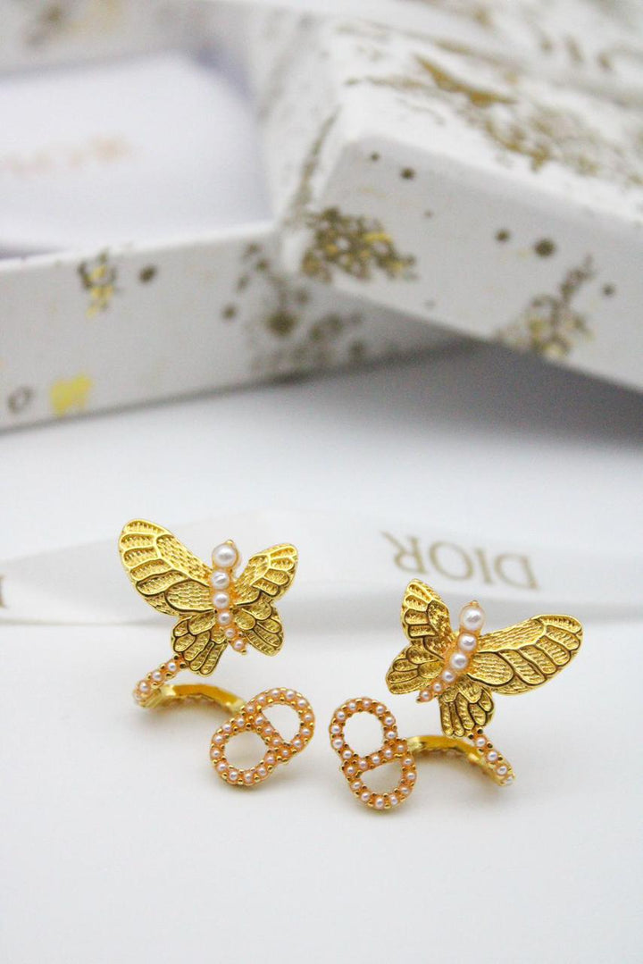 CD Pearl Earrings - Saadstore