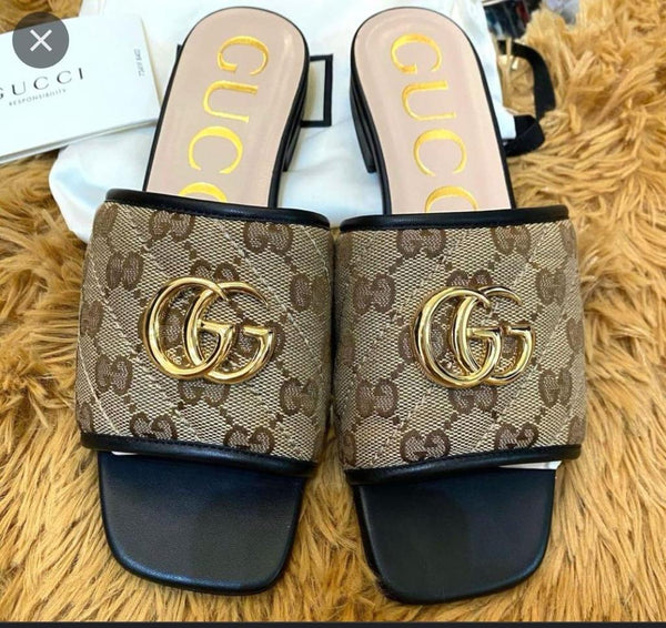 GG Canvas Sandals For Women