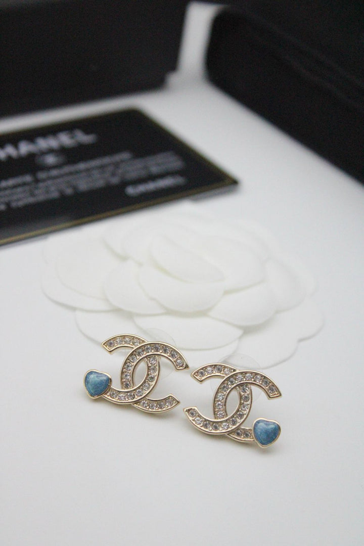 CH - CC Heart Pearl Earrings - Saadstore