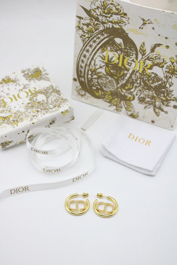 CD Crystal Earrings - Saadstore