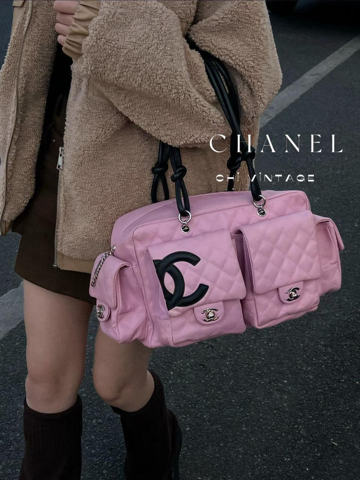 CH Ligne Cambon Reporter Quilted Leather Bag - Saadstore