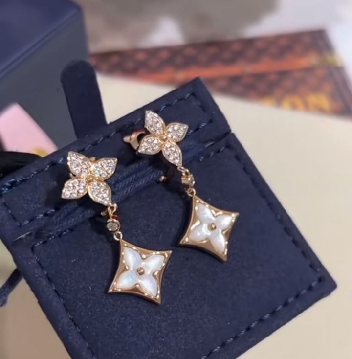 M Star Multi - Motif Pendant & Earrings - Saadstore