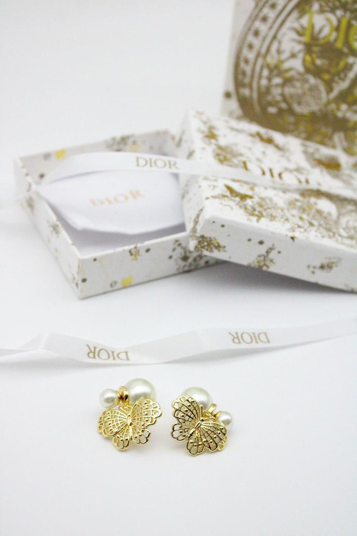 CD Pearl Earrings - Saadstore