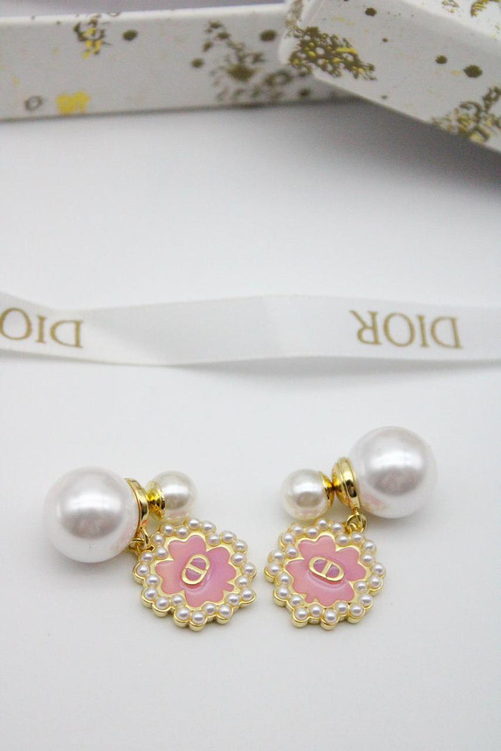 CD Pearl Earrings - Saadstore