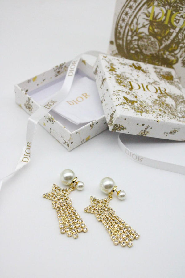 CD Pearl Earrings - Saadstore